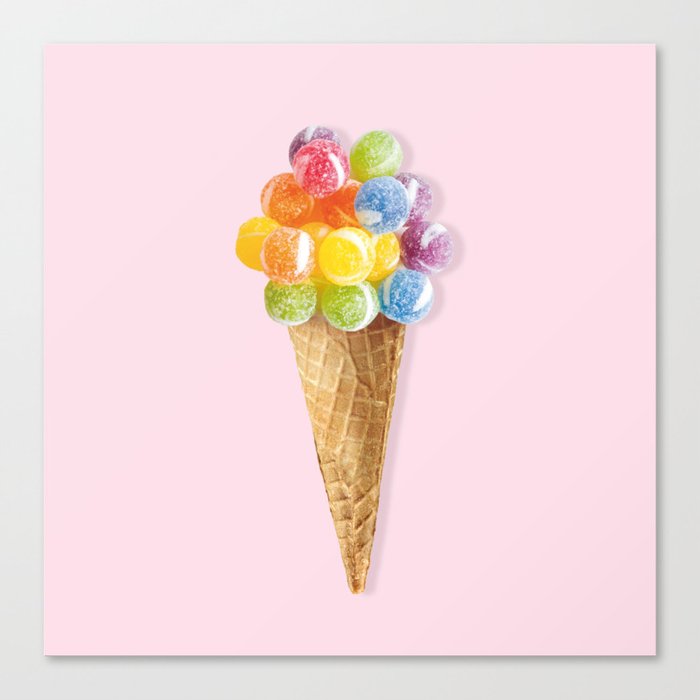 Candy Icecream Canvas Print