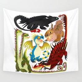 HTTYD- Dragons/Toothless and gang Wall Tapestry