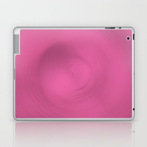 Pink spiral circle Laptop & iPad Skin