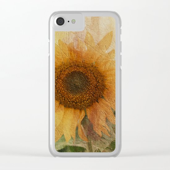 sunflower Clear iPhone Case