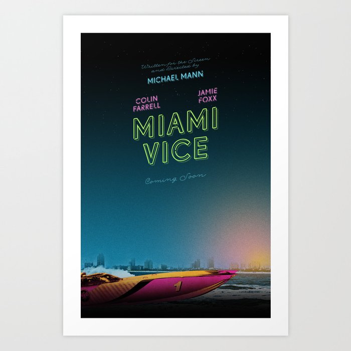 Miami Vice / Inherent Vice mashup poster Art Print