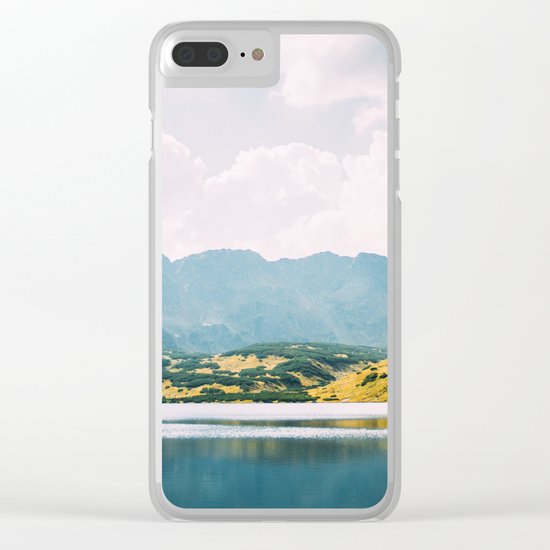 Autumn Mountain Lake Clear iPhone Case