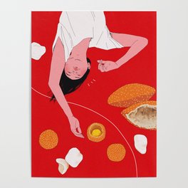 Asian Nostalgia Snacks - Fried (Banh Tieu, Banh Cam, Banh Phong Tom) Poster