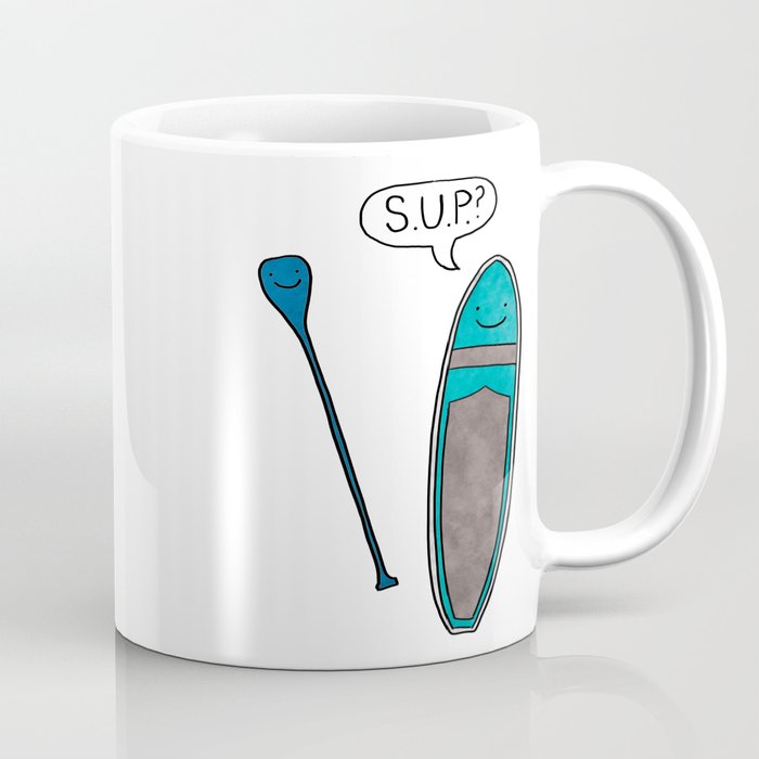 SUP Stand Up Paddleboard Cute! Coffee Mug