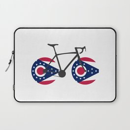 Ohio Flag Cycling Laptop Sleeve