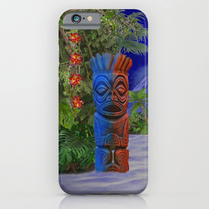 Tiki Art Background iPhone Case
