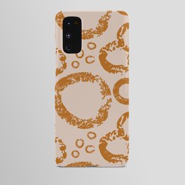 Coffee Bubbles with cream background Android Case