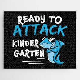 Ready To Attack Kindergarten Shark Jigsaw Puzzle