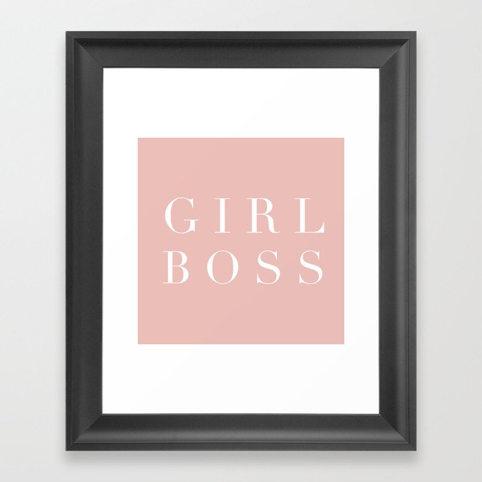 Girl Boss Framed Art Print