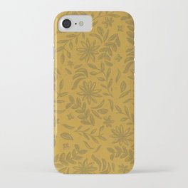pretty yellow florals iPhone Case