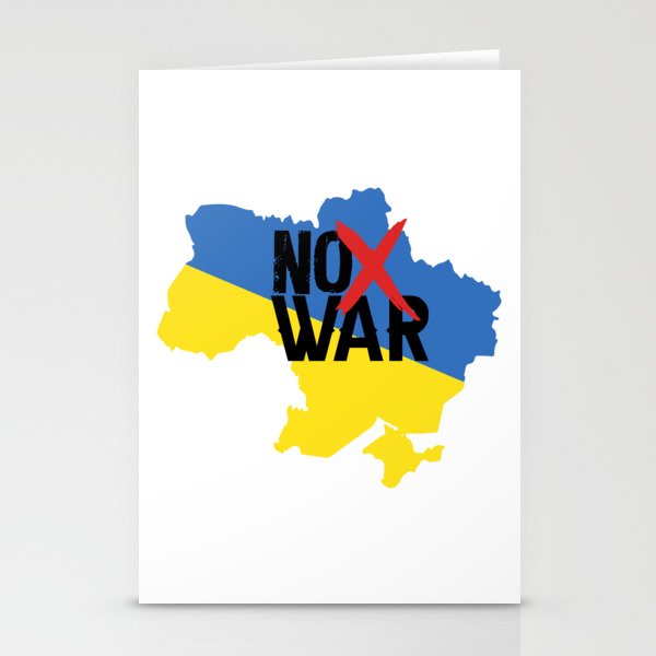 Ukraine No War Stationery Cards