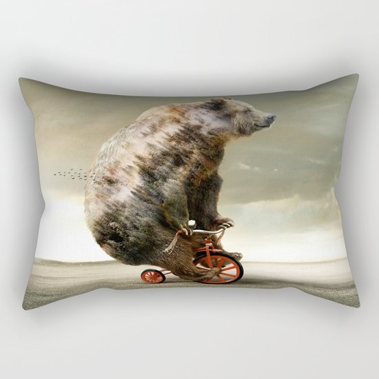 Happy Bear Rectangular Pillow