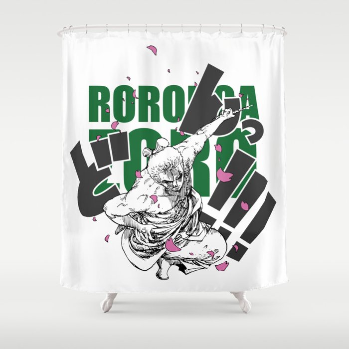 Seppuku Roronoa Zoro Shower Curtain