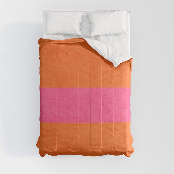 orange and hot pink classic Comforter