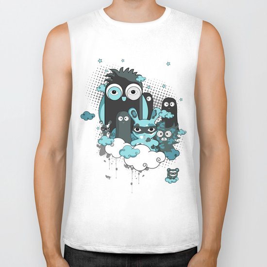 Nocturnal Friends Biker Tank