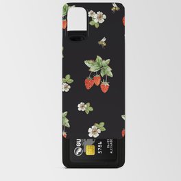 Watercolor pattern with the image of strawberries Android Card Case