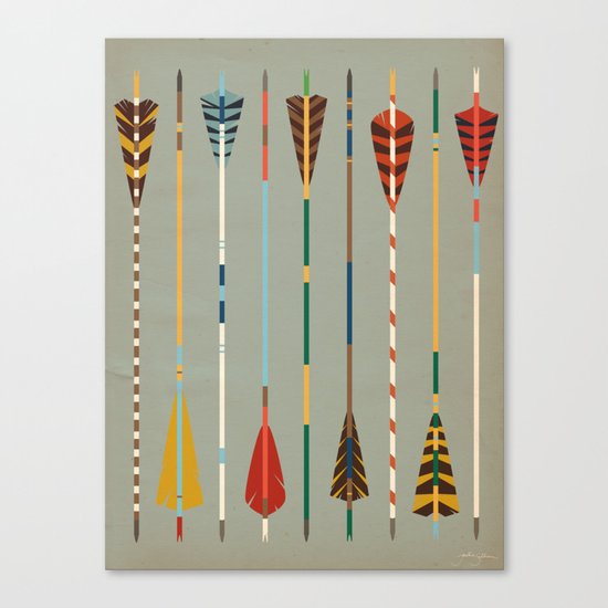 Vintage Arrows Canvas Print