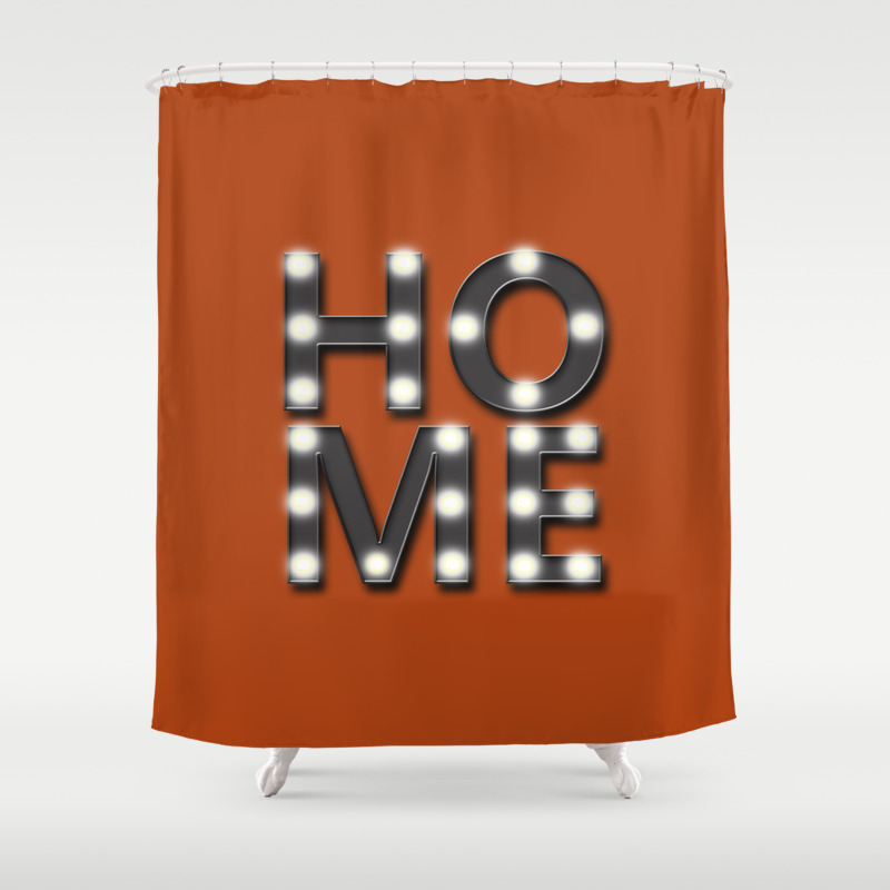Home Lighted Marquee Sign Stacked Sienna Orange And Charcoal Grey