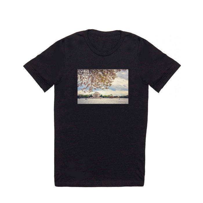 Jefferson Memorial and Cherry Blossoms T Shirt