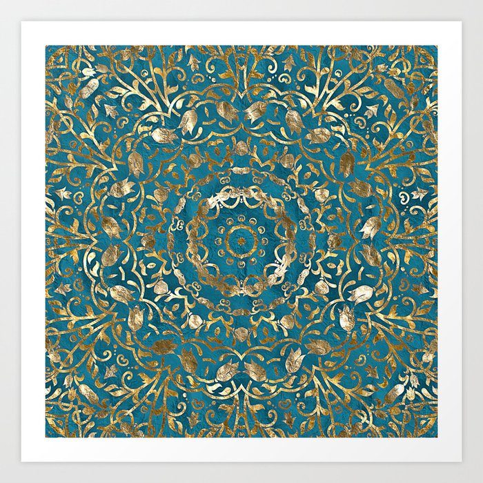 Moroccan Style Mandala Kunstdrucke Moroccan Style Mandala Kunstdrucke