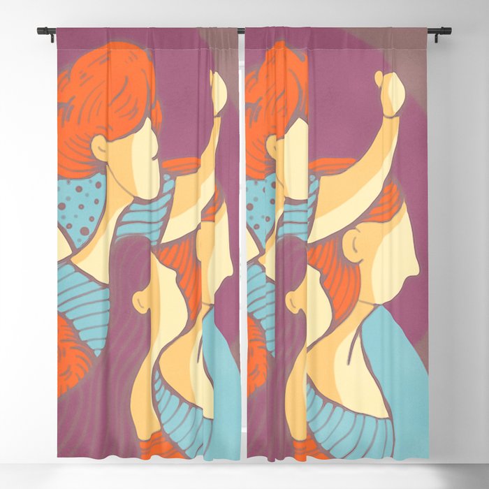 Feminism Wins - Watercolor Soft Colors Blackout Curtain