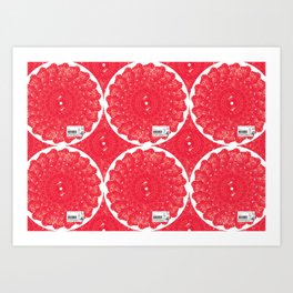Shabu-Shabu Finland (pattern)- MimeticMaps Art Print