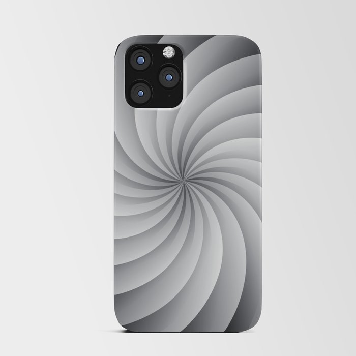 SWIRL. Black and white. iPhone Card Case