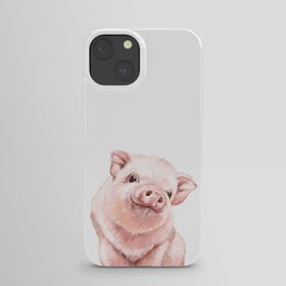 Pink Baby Pig iPhone Case