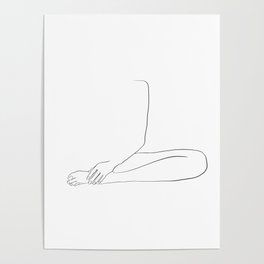 Woman Sitting Poster