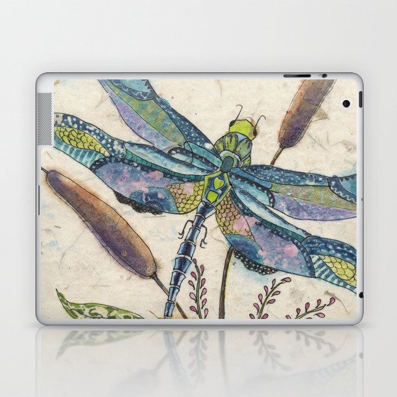 ""Dragonflies and Cattails" Laptop & iPad Skin