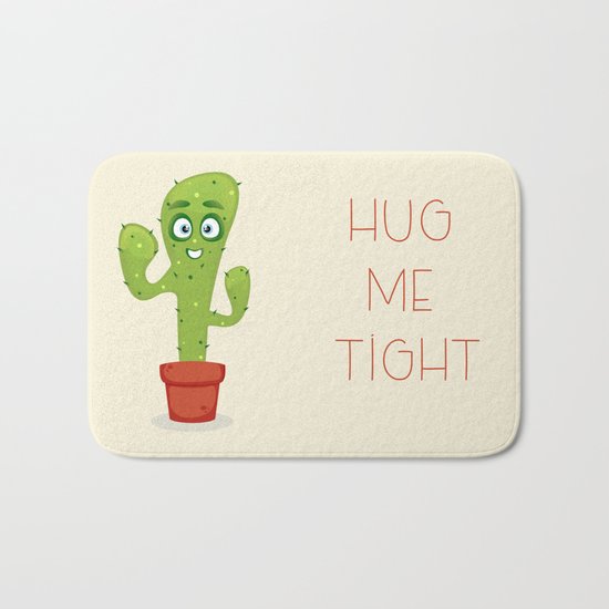 Hug the Cactus Bath Mat