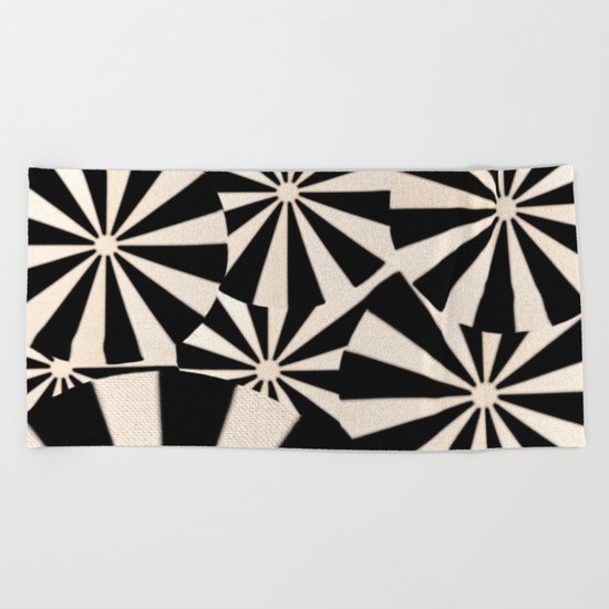 Crowded Beach Beach Towel
