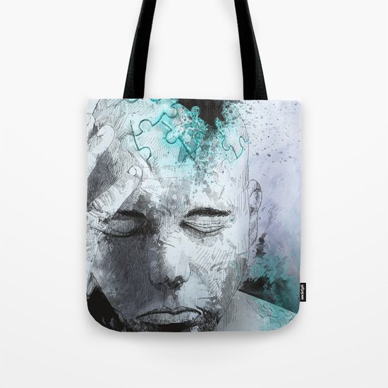 Puzzled Tote Bag