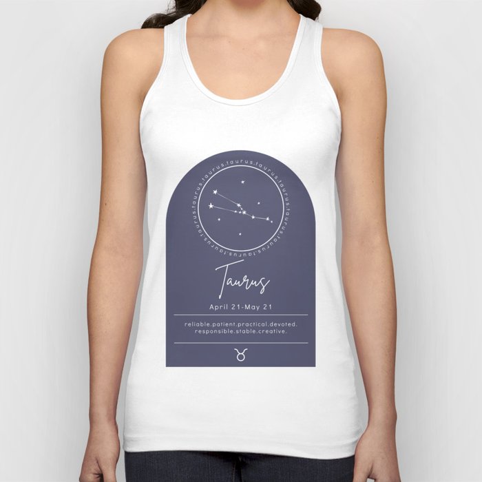 Taurus Zodiac | Denim Arch Tank Top