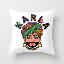 Karla Croqueta Throw Pillow