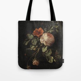Elias van den Broeck - Still life with roses - 1670-1708 Tote Bag