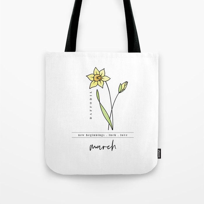 March Birth Flower | Daffodil Tote Bag