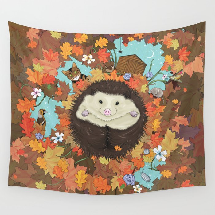 Luv Song (Hedgehog) Wall Tapestry