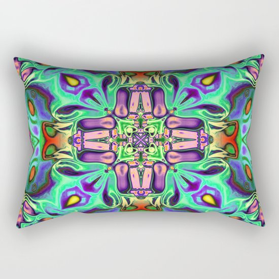 Colorful Mandala Rectangular Pillow