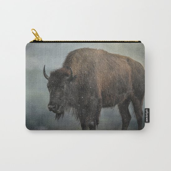 Stormy Day - Buffalo - Wildlife Carry-All Pouch