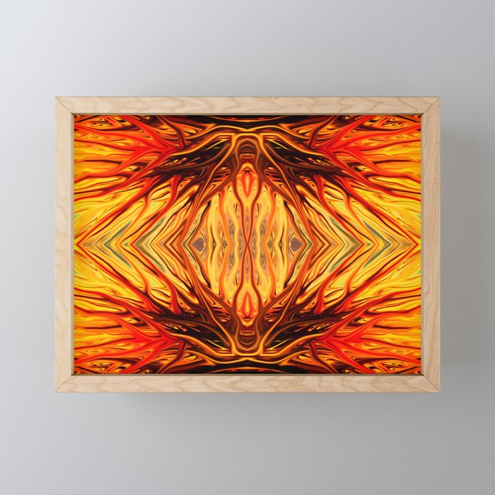 Orange Firethorn Quad II by Chris Sparks Framed Mini Art Print