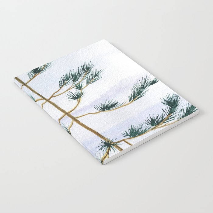 Lone White Pine Tree Notebook