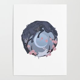Rabbit and Wolf Poster