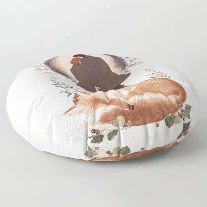 Fable of Mulder and Scully Floor Pillow