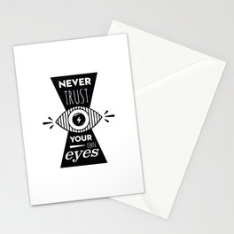 Graphic Poster - Never Trust your own eyes - Quatreplusquatre revisits Obey® Stationery Cards