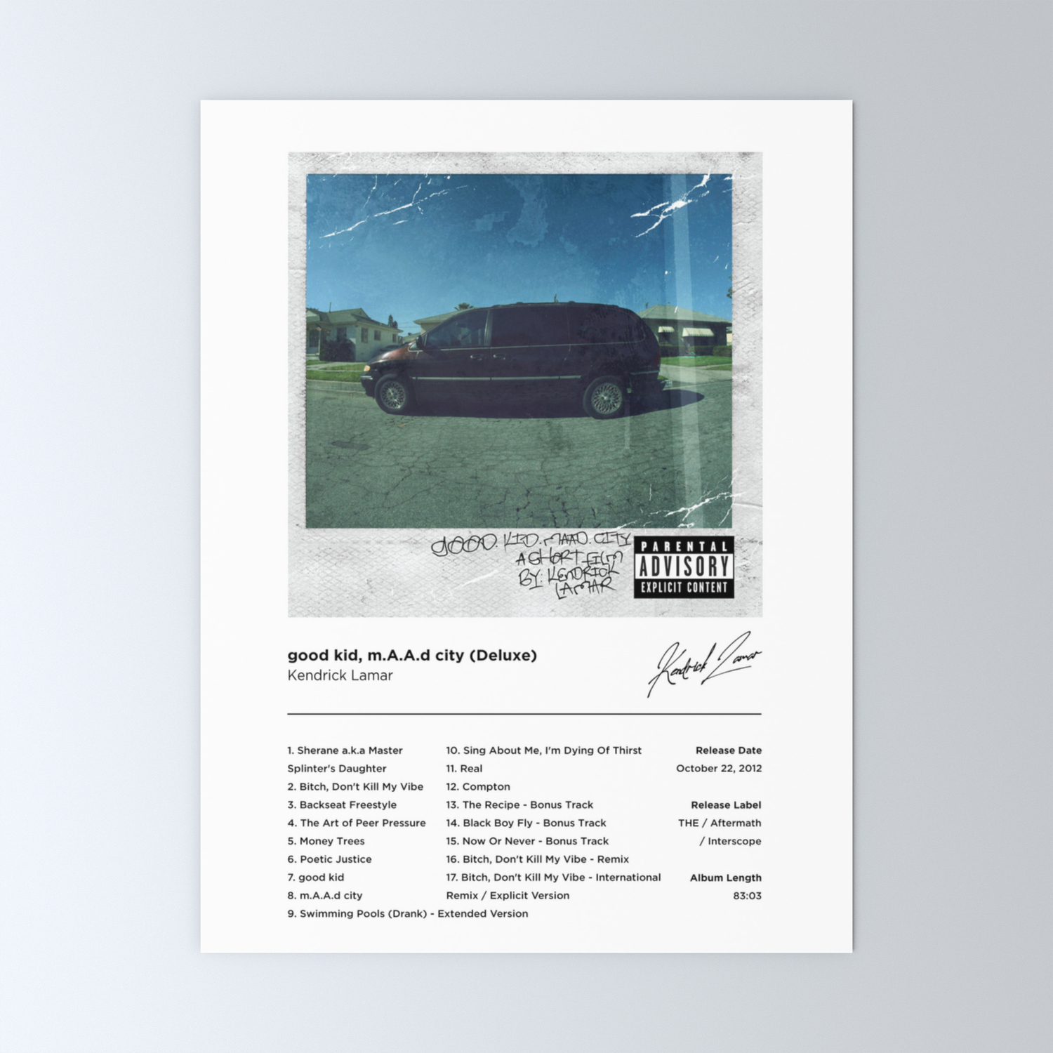 kendrick lamar maad city tracklist kendrick lamar maad city tracklist