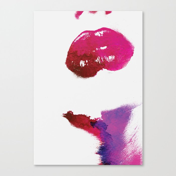 Lips Canvas Print By Andreaslie Society6
