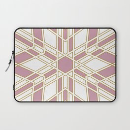 Geometric in gold and pink Laptop Sleeve