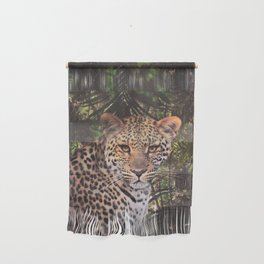 Leopard in the rain forest Wall Hanging
