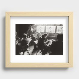 Smoky London Pub Recessed Framed Print